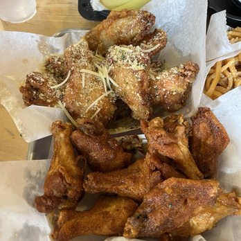 Fire Wings - Natomas - Garlic Parmesan and Louisiana rub - Chicken Wings Near Me - Sacramento, California