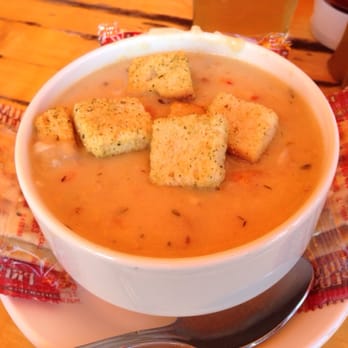 Edgewaters Tap & Grill - Seafood chowder in a tiny 5cm bowl, probably the best bet though food-wise. - American Near Me - Niagara Falls, Ontario Edgewaters Tap & Grill - Seafood chowder in a tiny 5cm bowl, probably the best bet though food-wise. - American Near Me - Niagara Falls, Ontario