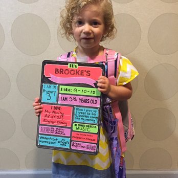 Waterfront Montessori - First Day of PreK3 - big girl ready to start at Waterfront - Elementary Schools Near Me - Jersey City, New Jersey Waterfront Montessori - First Day of PreK3 - big girl ready to start at Waterfront - Elementary Schools Near Me - Jersey City, New Jersey