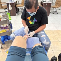 Sky Nails & Spa - Getting meticulous care. The father.