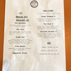 Stafford's on Main - Menu