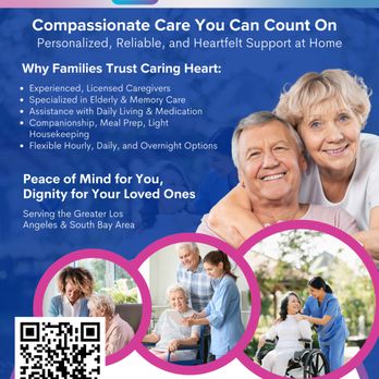 Caring Heart Home Care - FLEXIBLE CARE HOURS, SHORT PERIOD CARE, ONE TIME CARE REQUEST, REGULAR CAREGIVING SERVICE - Home Health Care Near Me - Torrance, California Caring Heart Home Care - FLEXIBLE CARE HOURS, SHORT PERIOD CARE, ONE TIME CARE REQUEST, REGULAR CAREGIVING SERVICE - Home Health Care Near Me - Torrance, California