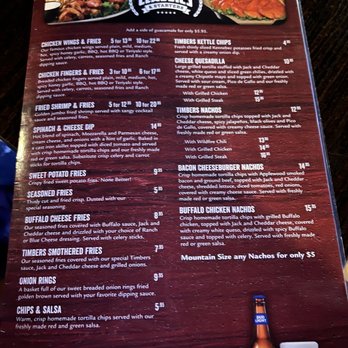 Timbers - Azure - Menu - Bars Near Me - Las Vegas, Nevada Timbers - Azure - Menu - Bars Near Me - Las Vegas, Nevada