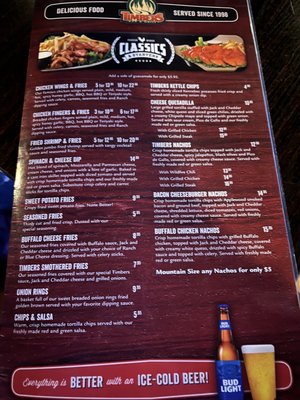Menu photo 4 Timbers - Azure Las Vegas, NV Menu photo 4 Timbers - Azure Las Vegas, NV