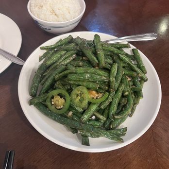 Queen House - Dried cooked Green beans - Chinese Near Me - Mountain View, California Queen House - Dried cooked Green beans - Chinese Near Me - Mountain View, California