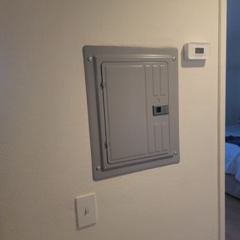RA ELECTRIC - My neighbor's new electrical panel. No gaps or holes on the wall. Consistent professional work from RA Electric. - Electricians Near Me - Los Angeles, California RA ELECTRIC - My neighbor's new electrical panel. No gaps or holes on the wall. Consistent professional work from RA Electric. - Electricians Near Me - Los Angeles, California