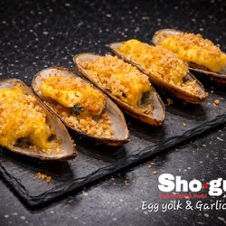 Shogun Japanese Steakhouse Naperville - Egg yolk & Garlic Mussles