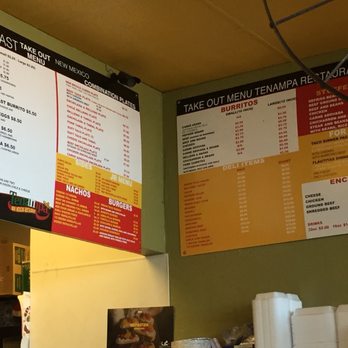Tenampa - Take Out Menu 12/27/2017 - New Mexican Cuisine Near Me - Albuquerque, New Mexico