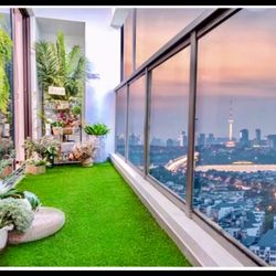Artificial grass turf for apartment balcony
