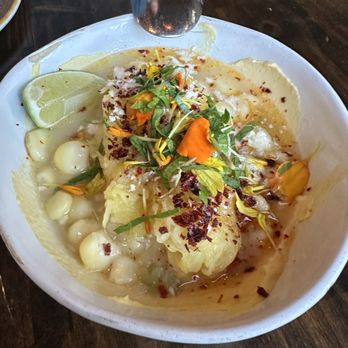 Mi Tocaya Antojeria - Spaghetti Squash "Elote" style - Mexican Near Me - Chicago, Illinois Mi Tocaya Antojeria - Spaghetti Squash "Elote" style - Mexican Near Me - Chicago, Illinois