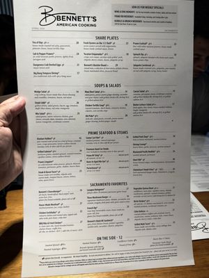 Menu photo 2 Bennett's American Cooking Sacramento, CA Menu photo 2 Bennett's American Cooking Sacramento, CA