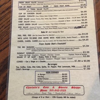 Charlotte's Eats & Sweets - Desserts Near Me - Keo, Arkansas