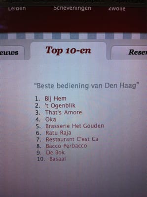Menu photo 8 Bij Hem Den Haag, ZH Menu photo 8 Bij Hem Den Haag, ZH