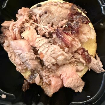 Q-BBQ - Brisket sandwich loaded with large fatty, gelatinous pieces. Unedible. - Barbeque Near Me - Oak Park, Illinois