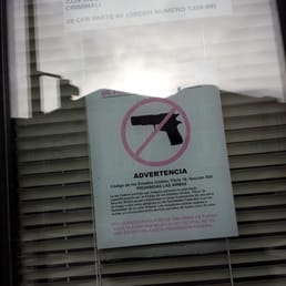 Noo guns allowed!! Noo guns allowed!!