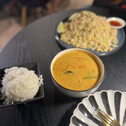 Panang curry and crab fried rice