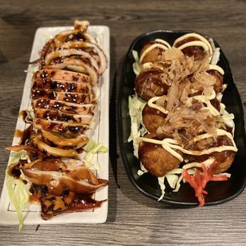 Ramen Q - Whole squid Grilled Whole Squid and Takoyaki - Ramen Near Me - Elk Grove, California