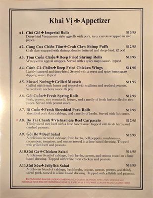 Menu photo 5 Tay Giang Restaurant Sacramento, CA Menu photo 5 Tay Giang Restaurant Sacramento, CA
