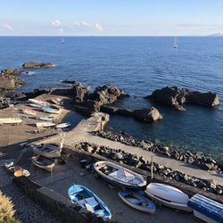 Il Puntazzo - Ginostra's itty bitty harbor, supposedly the smallest in the world. Winter population: 50 people and 4 donkeys.
