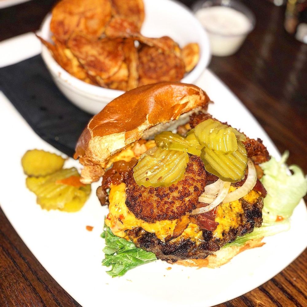Tribeca Tavern - Mastering Augusta Burger - American Near Me - Cary, North Carolina