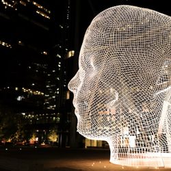 Wonderland Sculpture - Night view