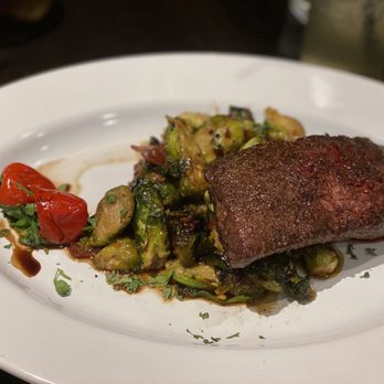 Bavette Grill - Short ribs with honey glazed Brussels sprouts - New American Near Me - Plano, Texas Bavette Grill - Short ribs with honey glazed Brussels sprouts - New American Near Me - Plano, Texas