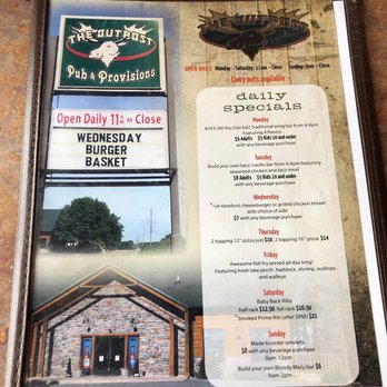 The Outpost - Specials - Bars Near Me - Sherwood, Wisconsin