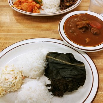 Jackie's Diner - 3/22/19 - Lau Lau stew combo and chop steak - Hawaiian Near Me - Aiea, Hawaii Jackie's Diner - 3/22/19 - Lau Lau stew combo and chop steak - Hawaiian Near Me - Aiea, Hawaii