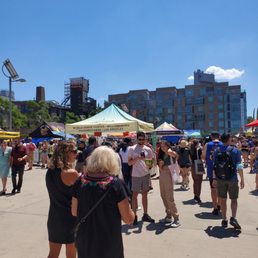 A small portion of the food vendors here.