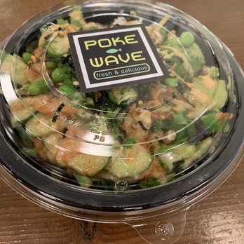 Poke Wave - white rice/mixed green salad, spicy tuna, salmon, shrimp with spicy ponzu, all the toppings and a little drizzle of spicy mayo. - Poke Near Me - Anaheim, California Poke Wave - white rice/mixed green salad, spicy tuna, salmon, shrimp with spicy ponzu, all the toppings and a little drizzle of spicy mayo. - Poke Near Me - Anaheim, California