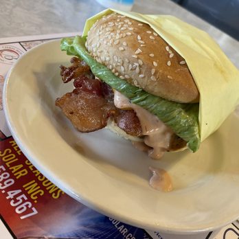 Happy Jacks Hamburger & Pie Shop - Bacon cheeseburger. - Burgers Near Me - Bakersfield, California Happy Jacks Hamburger & Pie Shop - Bacon cheeseburger. - Burgers Near Me - Bakersfield, California
