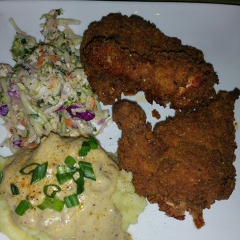 The Attic - Our friends plate! Fried chicken, mashed potatoes & gravy with a side of slaw! - Breakfast & Brunch Near Me - Long Beach, California The Attic - Our friends plate! Fried chicken, mashed potatoes & gravy with a side of slaw! - Breakfast & Brunch Near Me - Long Beach, California