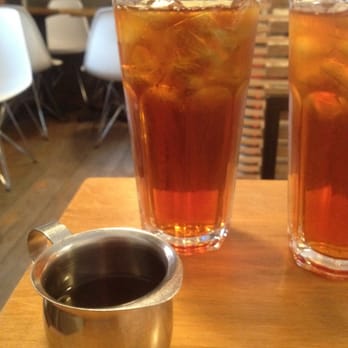 Milk Bar - Iced tea with lemon and simple syrup on the side - Cafes Near Me - Brooklyn, New York Milk Bar - Iced tea with lemon and simple syrup on the side - Cafes Near Me - Brooklyn, New York