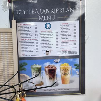 DIY Tea Lab - Menu - Bubble Tea Near Me - Kirkland, Washington
