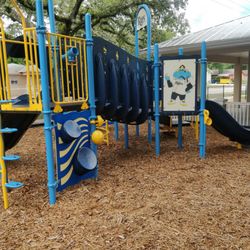 Layla's House - Slides and climbing platform.