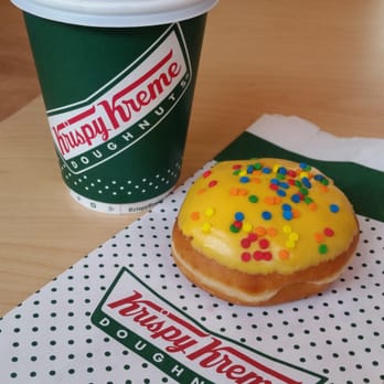 Krispy Kreme - Birthday Cake Batter doughnut plus small coffee - Donuts Near Me - Washington, DC, District of Columbia Krispy Kreme - Birthday Cake Batter doughnut plus small coffee - Donuts Near Me - Washington, DC, District of Columbia