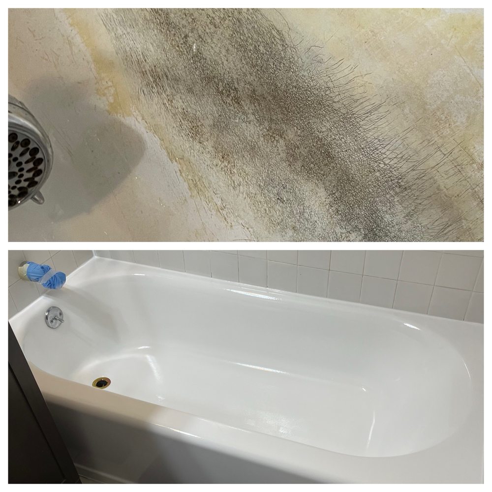 New England Reglaze - Before and after tub surfaces - General Contractors Near Me - Somerville, Massachusetts New England Reglaze - Before and after tub surfaces - General Contractors Near Me - Somerville, Massachusetts