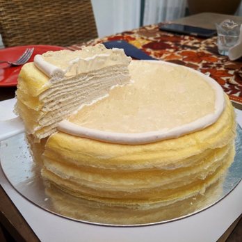 Lady M Cake Boutique - Champagne Mille Crepes! - Desserts Near Me - Boston, Massachusetts Lady M Cake Boutique - Champagne Mille Crepes! - Desserts Near Me - Boston, Massachusetts