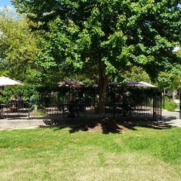 Outdoor patio at Europa Outdoor patio at Europa
