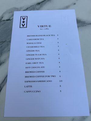 Menu photo 7 Virtue + Vice Danville, CA