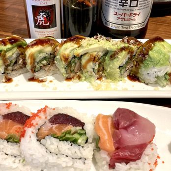 Cocoro Bistro - Caterpillar roll and 3 of a Kind roll - Sushi Bars Near Me - Stockton, California Cocoro Bistro - Caterpillar roll and 3 of a Kind roll - Sushi Bars Near Me - Stockton, California