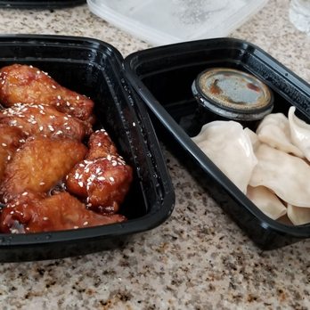 Sunshine II Restaurant - Sesame wings and steamed dumplings. With tax it came out to be $11.92. - Chinese Near Me - Alpharetta, Georgia Sunshine II Restaurant - Sesame wings and steamed dumplings. With tax it came out to be $11.92. - Chinese Near Me - Alpharetta, Georgia