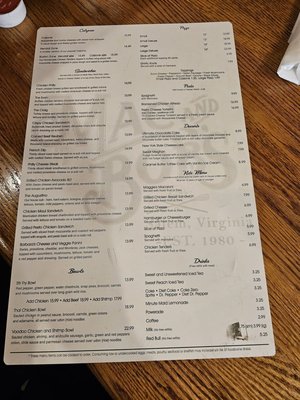 Menu photo 4 Mac & Bobs Salem, VA