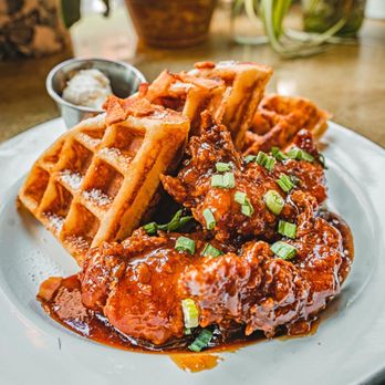 Memphis2Miami - 4 Cut Caramel Glazed Waffles & Tenders - Waffles Near Me - Memphis, Tennessee
