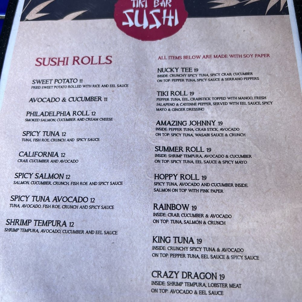 Martell's Tiki Bar - Menu - Tiki Bars Near Me - Point Pleasant, New Jersey Martell's Tiki Bar - Menu - Tiki Bars Near Me - Point Pleasant, New Jersey