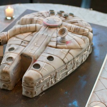 Cake Sweet Food Chicago - Groom's Cake (Gluten Free): Millennium Falcon - Bakeries Near Me - Chicago, Illinois Cake Sweet Food Chicago - Groom's Cake (Gluten Free): Millennium Falcon - Bakeries Near Me - Chicago, Illinois