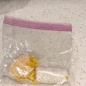 Hong Kong Bakery and Cafe - Mango Mochi, Banana Mochi (both half eaten) (ratings: 4.5/5) - Bakeries Near Me - Mountain View, California