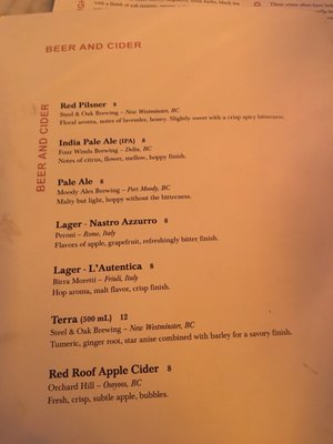 Menu photo 8 Piva Modern Italian New Westminster, BC Menu photo 8 Piva Modern Italian New Westminster, BC