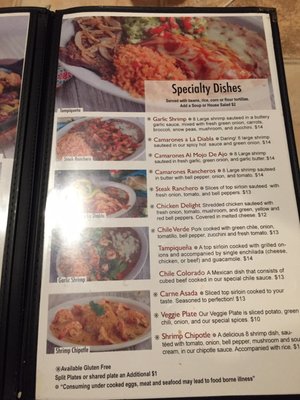 Menu photo 4 El Patio Sahuarita, AZ