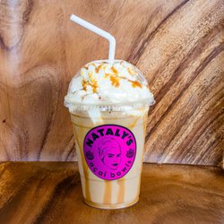 Nataly’s Acai Bowls - Ice Caramel Chocolate Frappuccino with Israeli Milk and Israeli Coffee